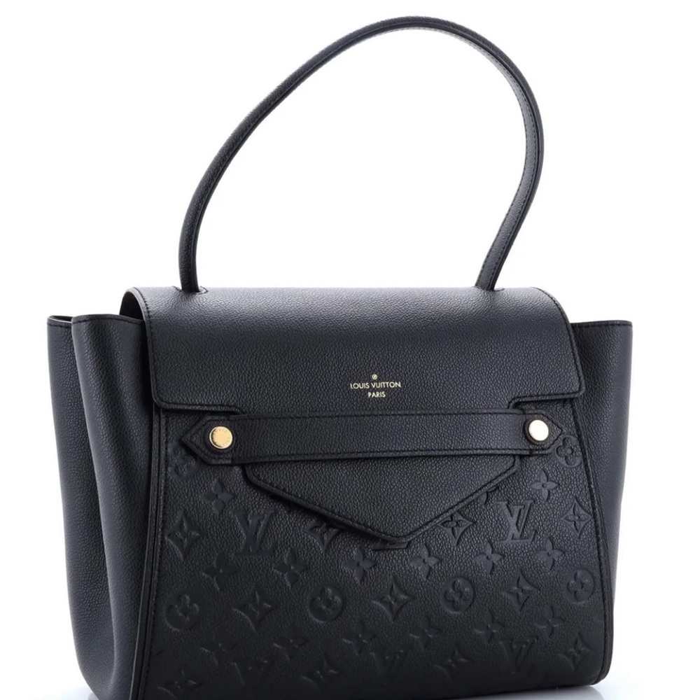 Louis Vuitton Black Leather Handbag